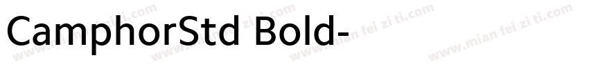 CamphorStd Bold字体转换